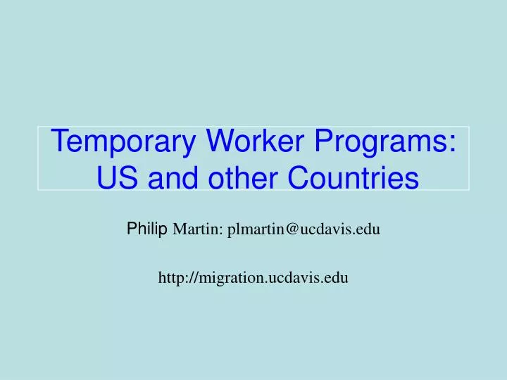 temporary worker programs us and other countries