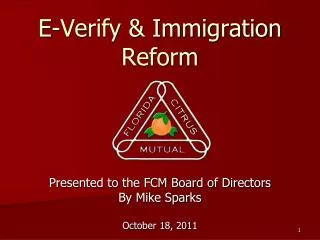 E-Verify &amp; Immigration Reform