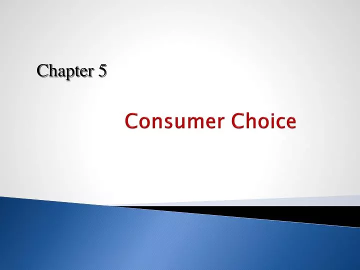consumer choice