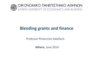 Blending grants and finance