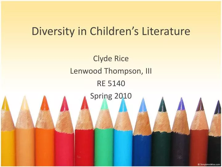 diversity in children s literature