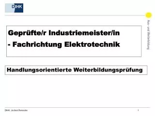 gepr fte r industriemeister in fachrichtung elektrotechnik