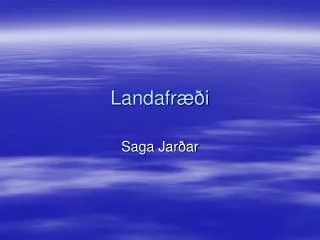 landafr i