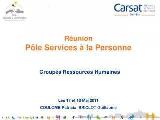 r union p le services la personne