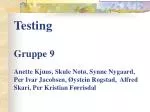 Acceptance testing - slide 1