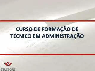 curso de forma o de t cnico em administra o