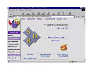 AEPS SDR Homepage