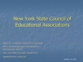 New York State Council of Educational Associations