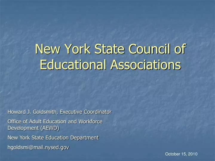 new york state council of educational associations