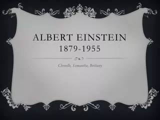 Albert Einstein 1879-1955