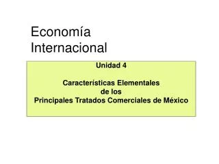 econom a internacional
