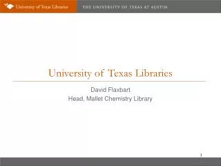 University of Texas Libraries