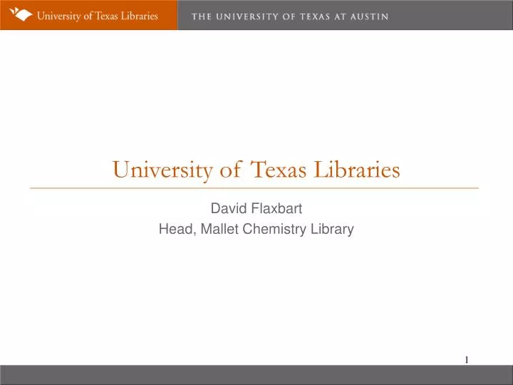 university of texas libraries