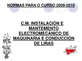 normas para o curso 2009 2010