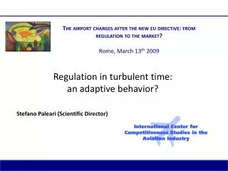 Regulation in turbulent time: an adaptive behavior?