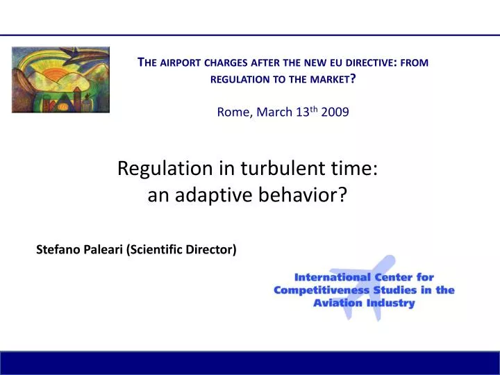 regulation in turbulent time an adaptive behavior