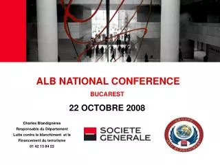 alb national conference bucarest 22 octobre 2008
