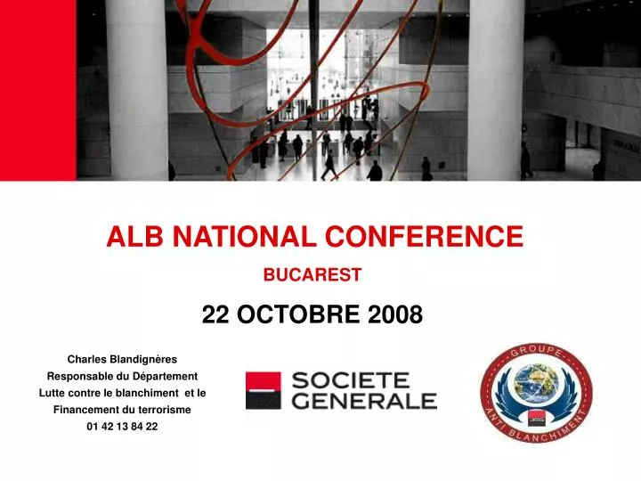 alb national conference bucarest 22 octobre 2008