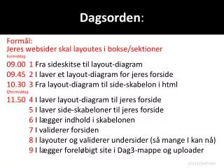dagsorden