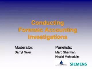 Conducting Forensic Accounting Investigations