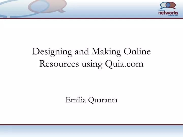designing and making online resources using quia com