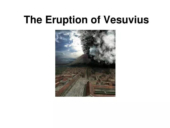 the eruption of vesuvius