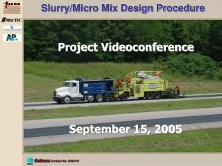 Project Videoconference September 15, 2005
