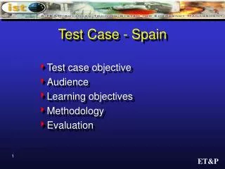 Test Case - Spain
