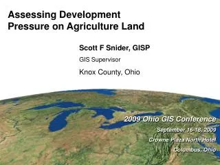 Assessing Development Pressure on Agriculture Land