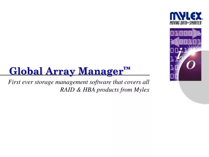 global array manager