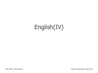 english iv