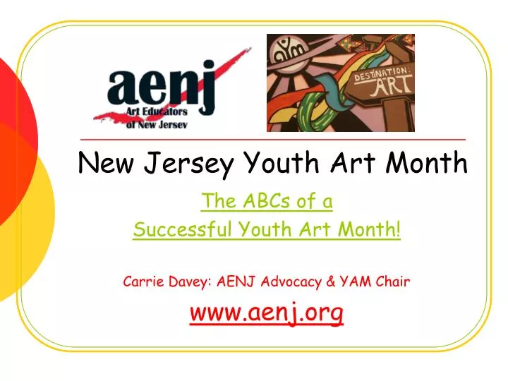 new jersey youth art month