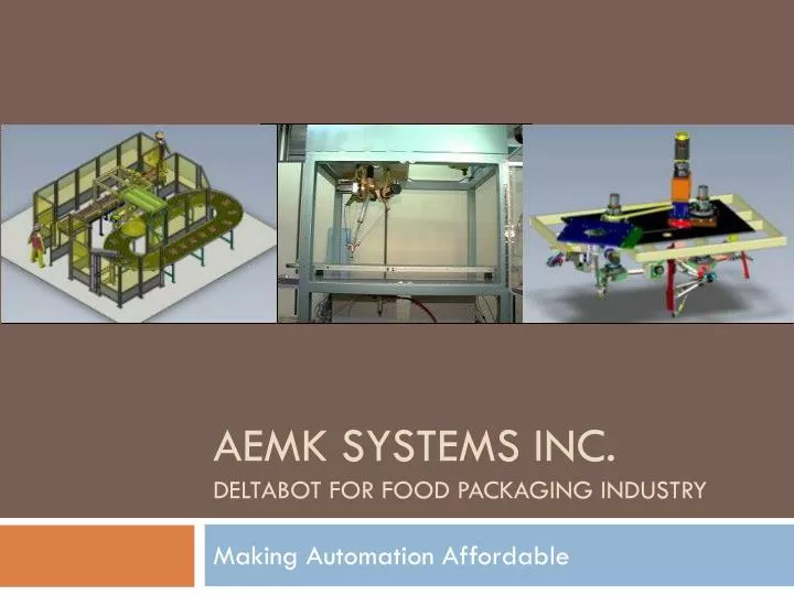 aemk systems inc deltabot for food packaging industry