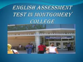 ENglish Assessment Test In Montgomery College