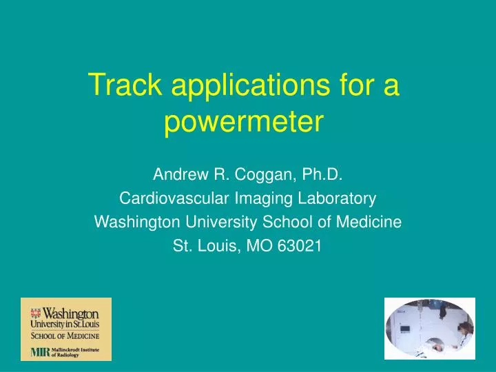 track applications for a powermeter