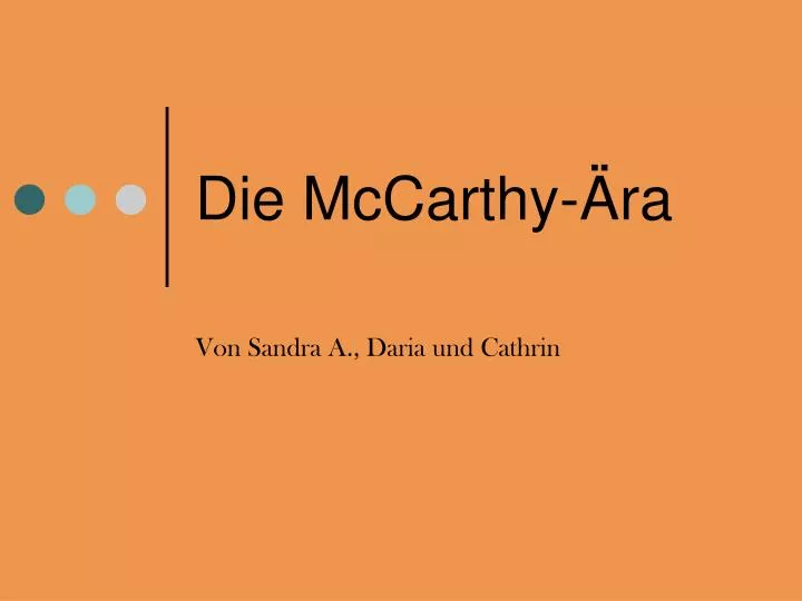 die mccarthy ra