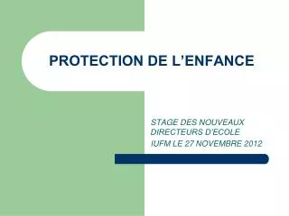 protection de l enfance