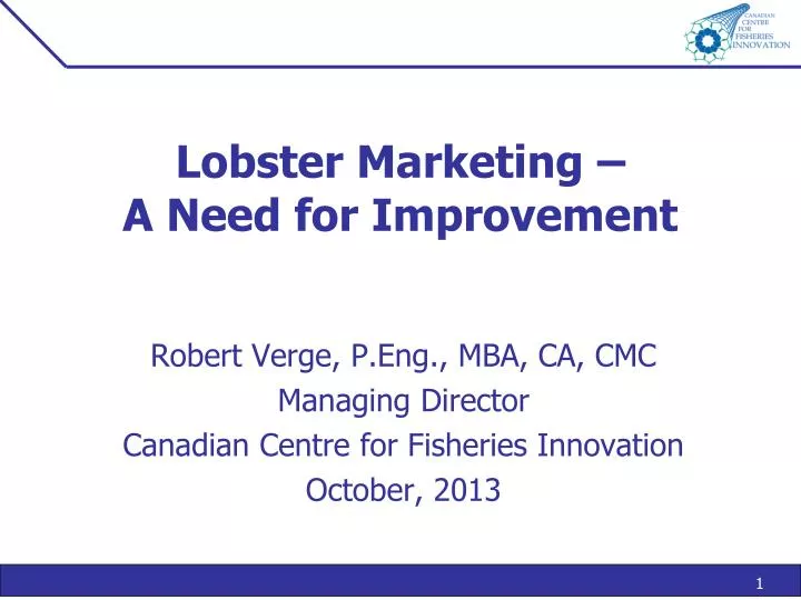 lobster marketing a need for improvement