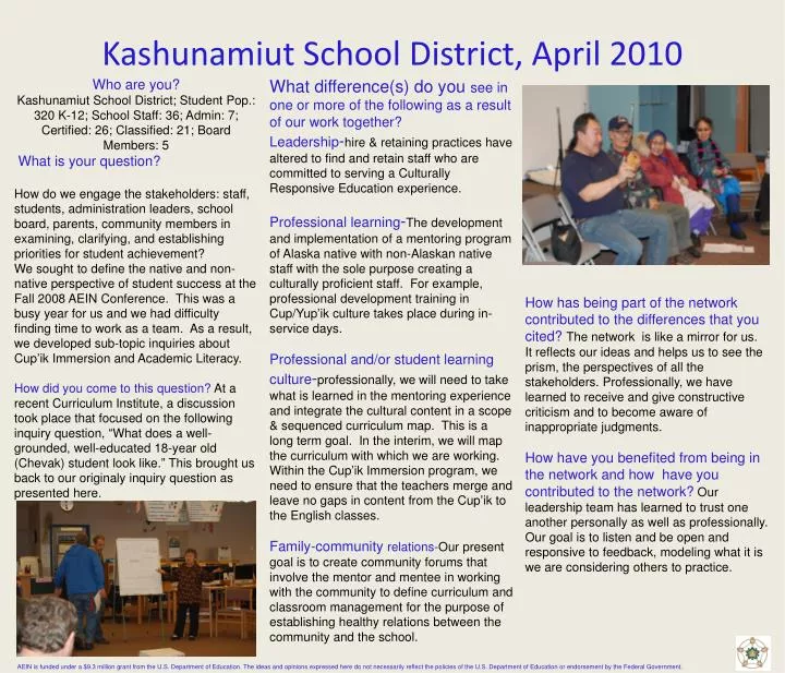 kashunamiut school district april 2010