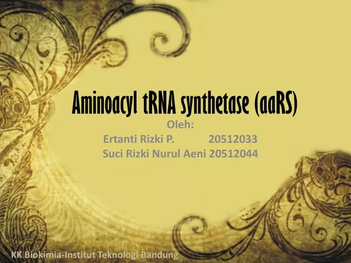 aminoacyl trna synthetase aars