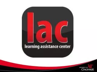 Learning Assistance Center: What we do