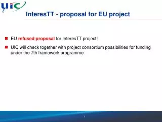 InteresTT - proposal for EU project
