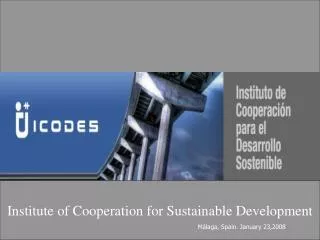 Institute of Cooperation for Sustainable Development