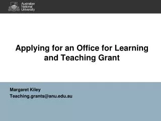 Applying for an Office for Learning and Teaching Grant