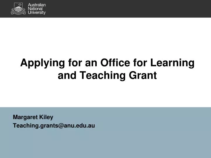 applying for an office for learning and teaching grant