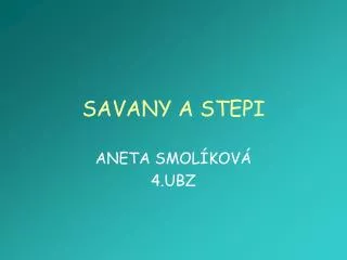 savany a stepi