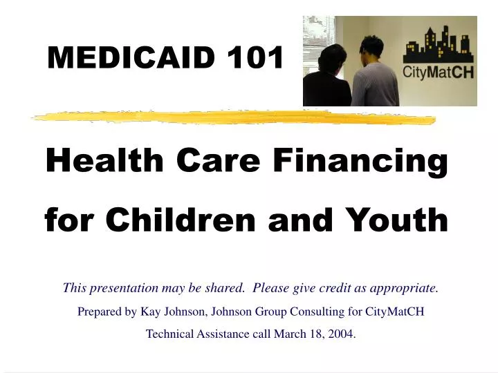 health care financing for children and youth