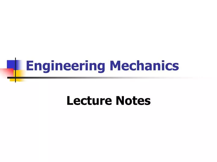 engineering mechanics