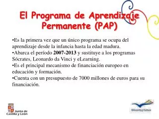 el programa de aprendizaje permanente pap