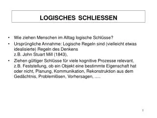 logisches schliessen